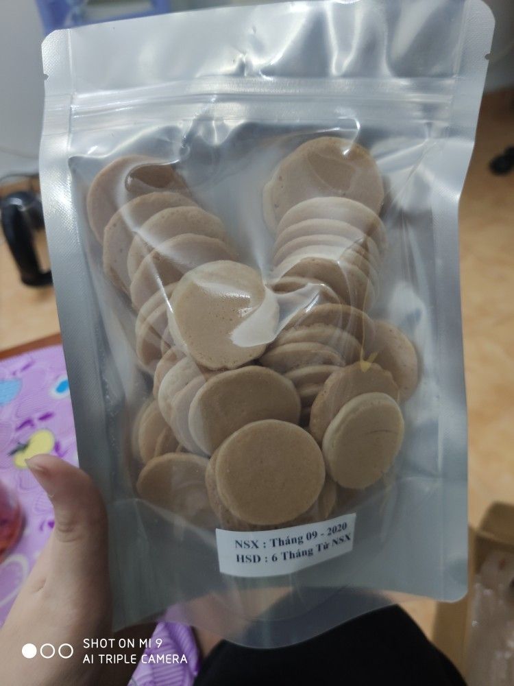 100gr bánh đồng tiền sữa (túi zip 100gr) thơm ngon