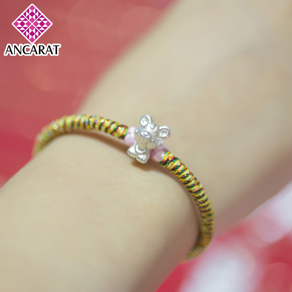ANCARAT - Charm Bạc 12 Con Giáp - Tuổi Tý ( Tết Vòng tay Handmade theo yêu cầu)