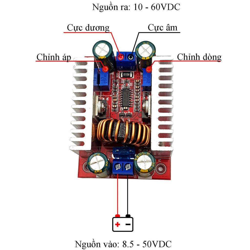 Module tăng áp dc - dc 400w