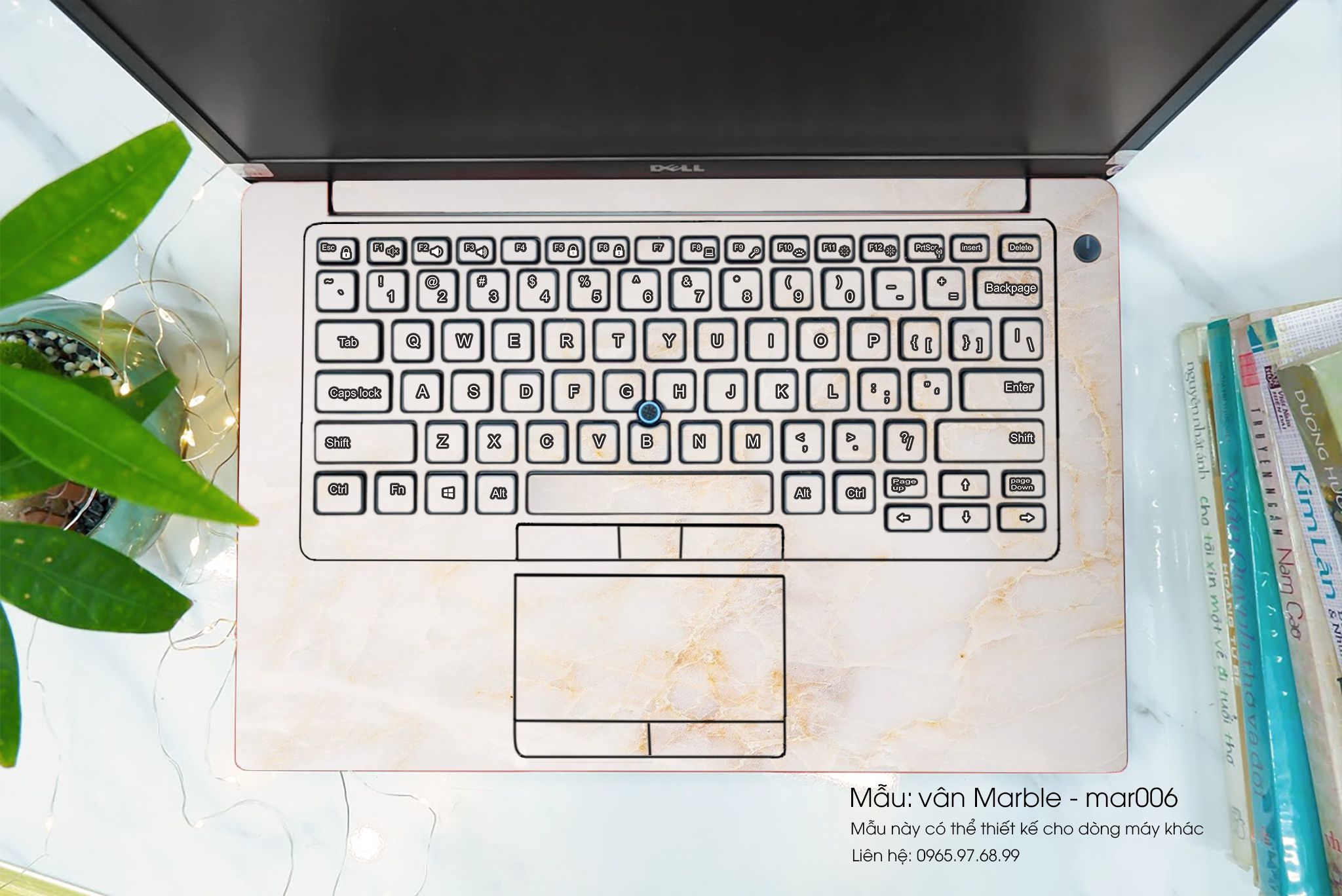 Decal Skin dán Surface Pro / Laptop / Go / Book mẫu vân Marble (inbox mã máy cho shop)