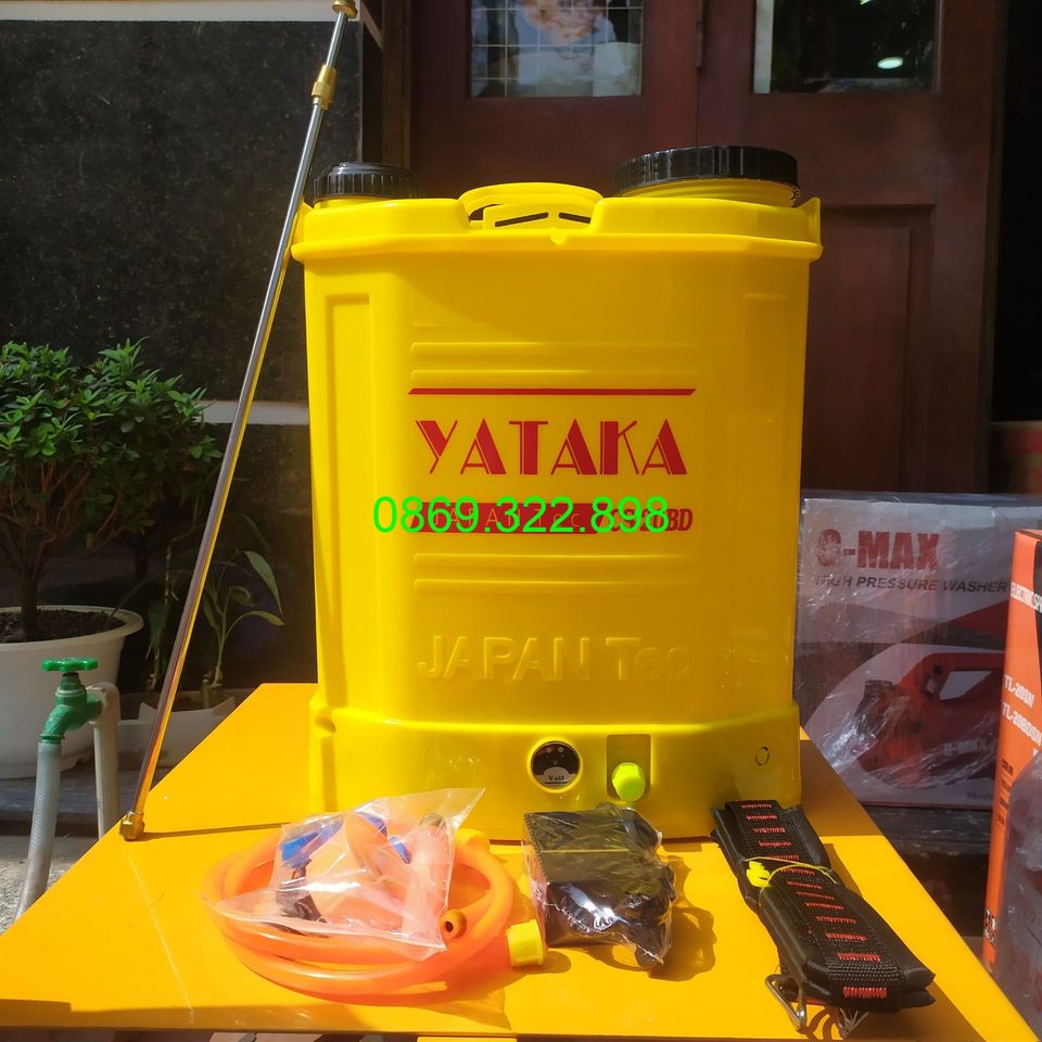 Bình Phun Xịt Điện Yataka CS-20BD Bơm Đôi