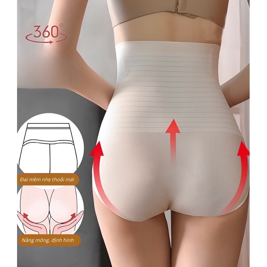 Quần Gen Nịt Bụng Tàng Hình Giảm Mỡ Bụng Eo Thon Siêu Mỏng Mát Mềm Rosara