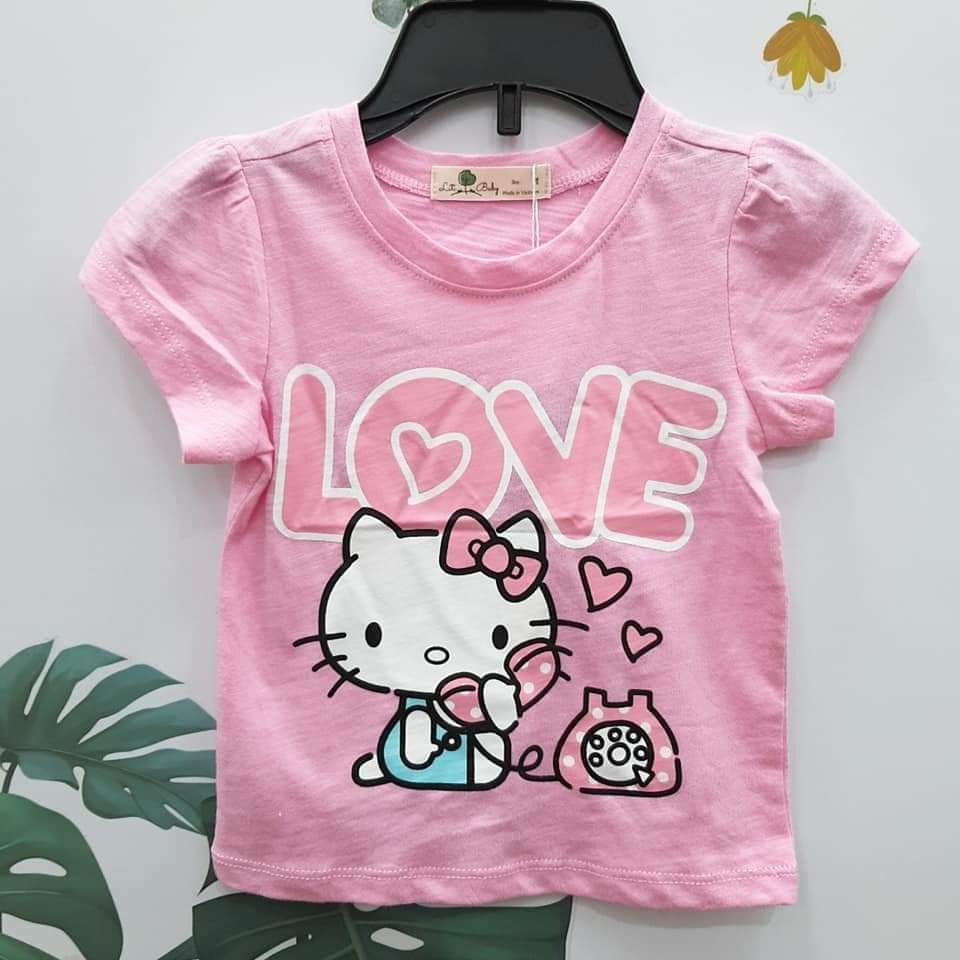 Áo thun cotton sược bé gái 17-30kg