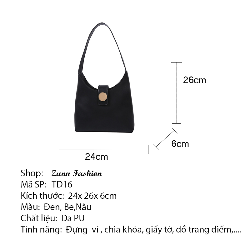 Túi xách nữ da mềm cao cấp dáng tote công sở  TD16