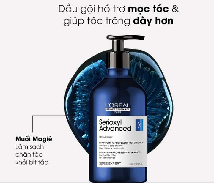 [Loreal] Dầu gội chống rụng kích thích mọc tóc LOREAL SERIOXYL 1000ml