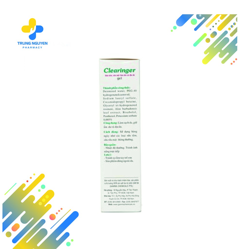 Clearinger - Sữa Tắm, Rửa Mặt Và Làm Ẩm Da