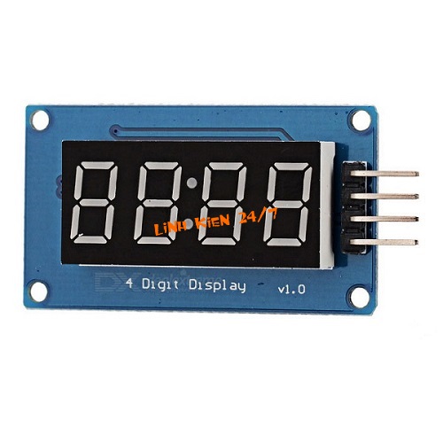 MODULE 4 LED 7 ĐOẠN 0.36 INCH KIỂU ĐỒNG HỒ DÙNG IC TM1637