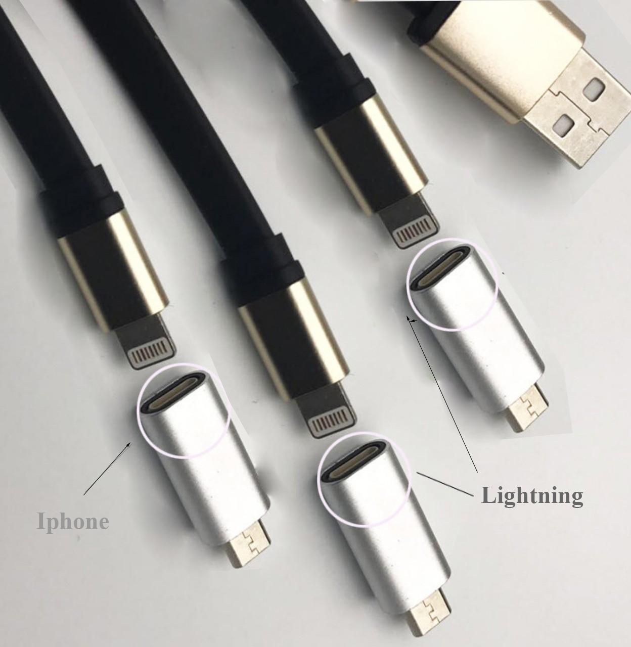 Combo 3 đầu chuyển đổi từ Lightning sang Micro usb tiện lợi