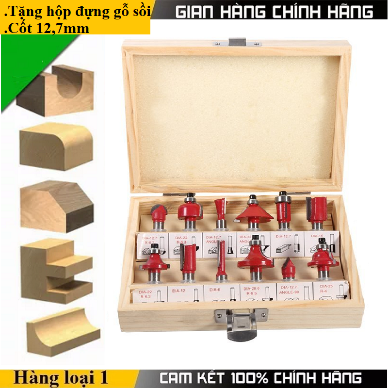 Mũi phay gỗ 12,7mm