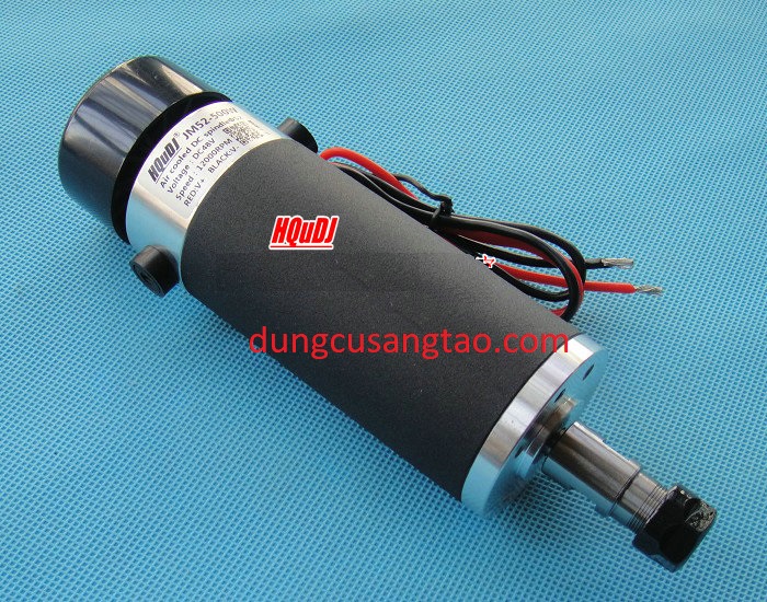 Motor cnc 500w than rời / spindle 500w có sẵn đầu er11 và đầu kẹp mũi dao cnc / động cơ 500w