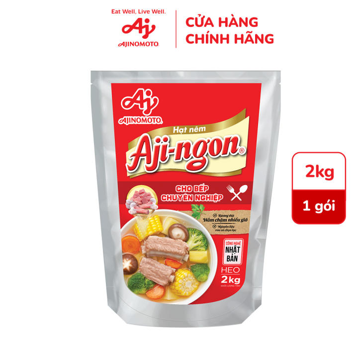 Gói Hạt Nêm Aji-ngon® Heo 2kg/Gói