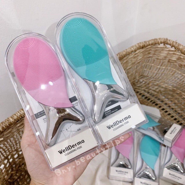 [FreeshipMax] MÁY RỬA MẶT CÁ WELLDERMA CLEANSING FISH [May Rua Mat] - Lisa Cosmetic