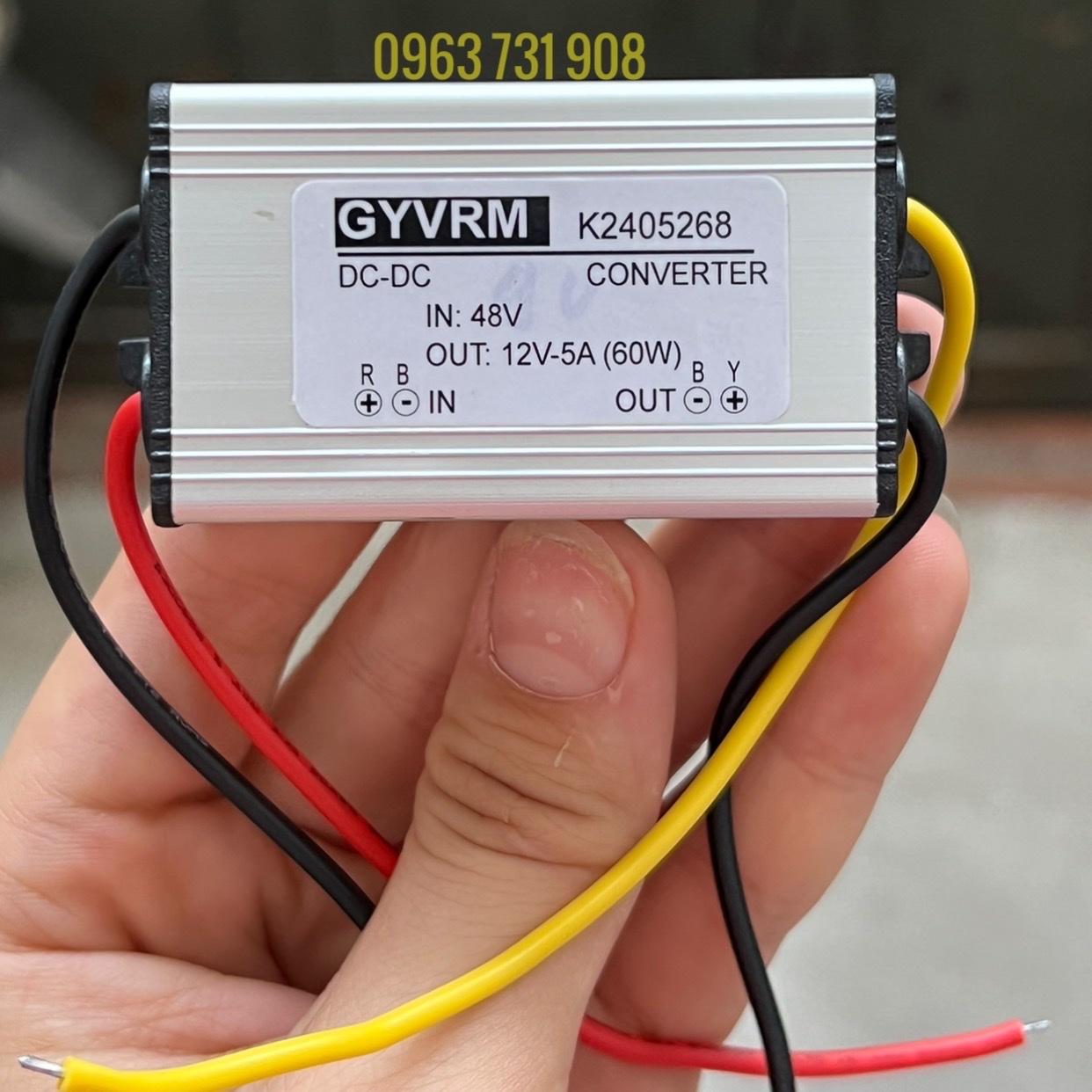 Mạch hạ áp 48v xuống 12V 5A chống mưa