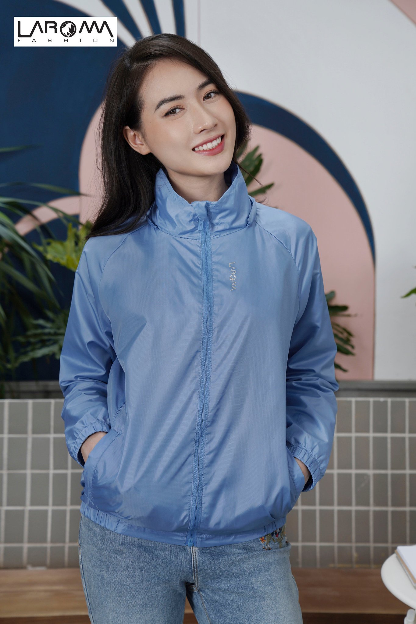 [FREESHIP] Áo Khoác Gió Nữ Laroma cản gió, chống bám bụi, không thâm nước giữ ấm cơ thể, nhẹ nhàng và rất thời trang Habi88