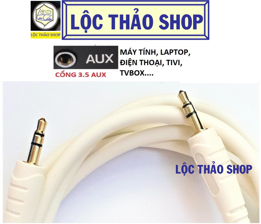 Cáp loa 2 đầu 3.5 dài 5M Cao cấp