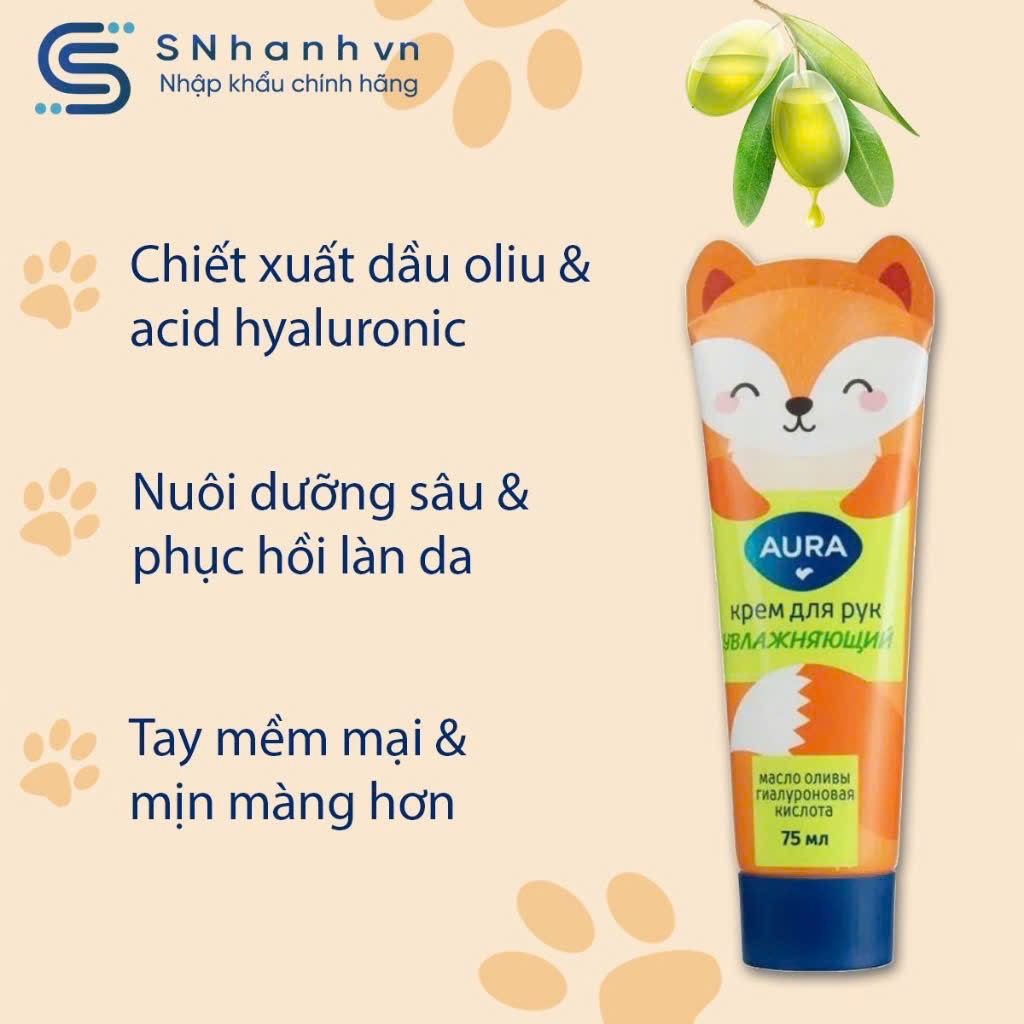 Kem tay Aura dưỡng ẩm, mềm mịn