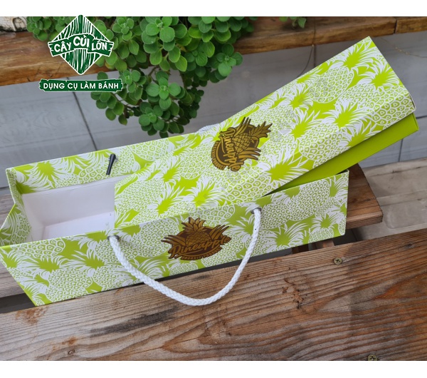 BỘ HỘP BÁNH DỨA XANH