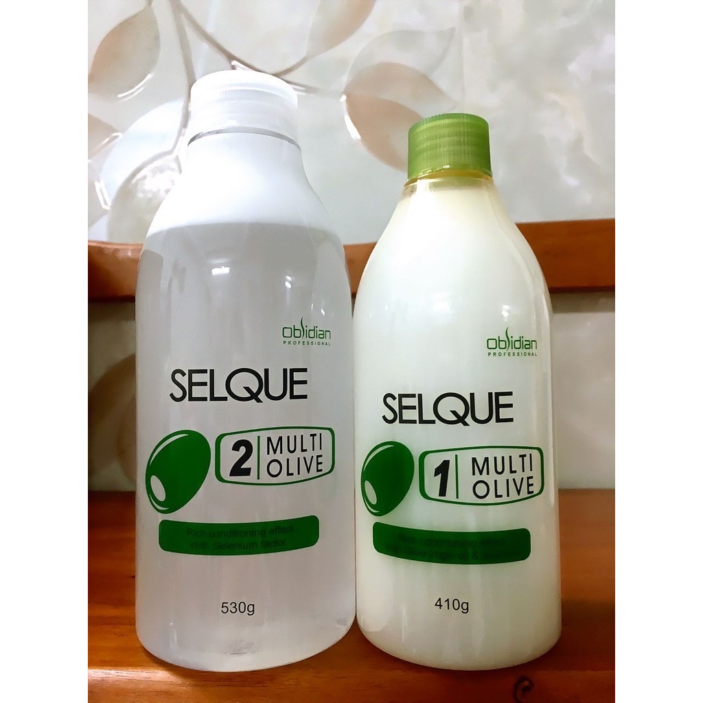 [HCM]Thuốc uốn tóc Olive ( uốn lạnh ) Selque Obsidian cao cấp 410g/530g
