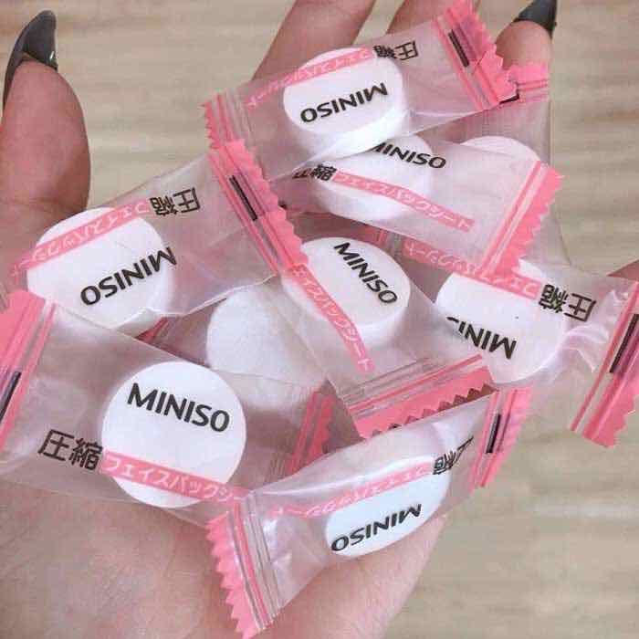 Combo 10 viên mặt nạ giấy nén Miniso