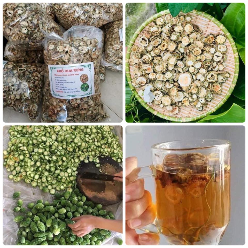 1kg khổ qua rừng tây bắc khô ( mướp đắng)