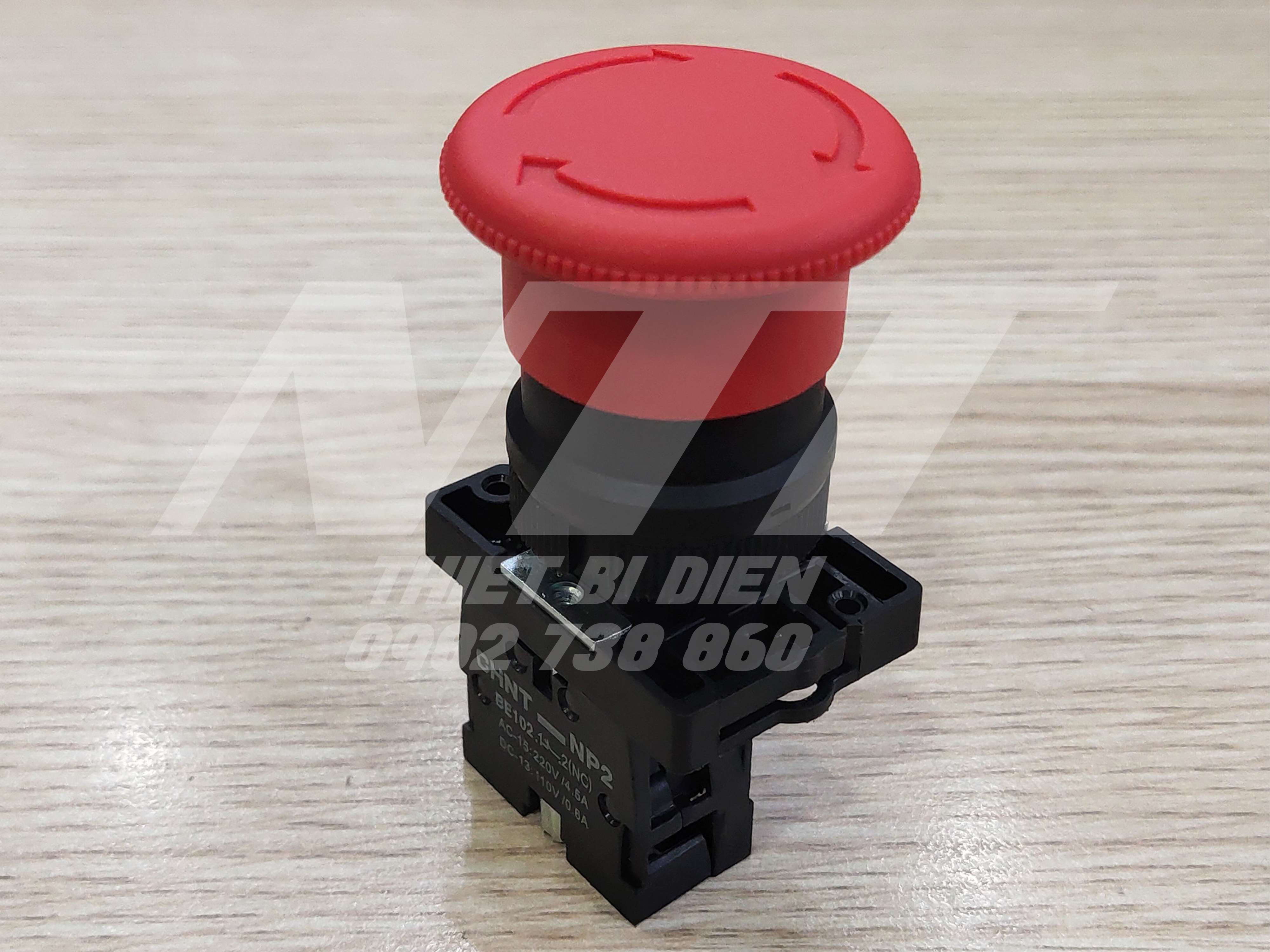 Nút dừng khẩn cấp phi 22 np2-es542 chint