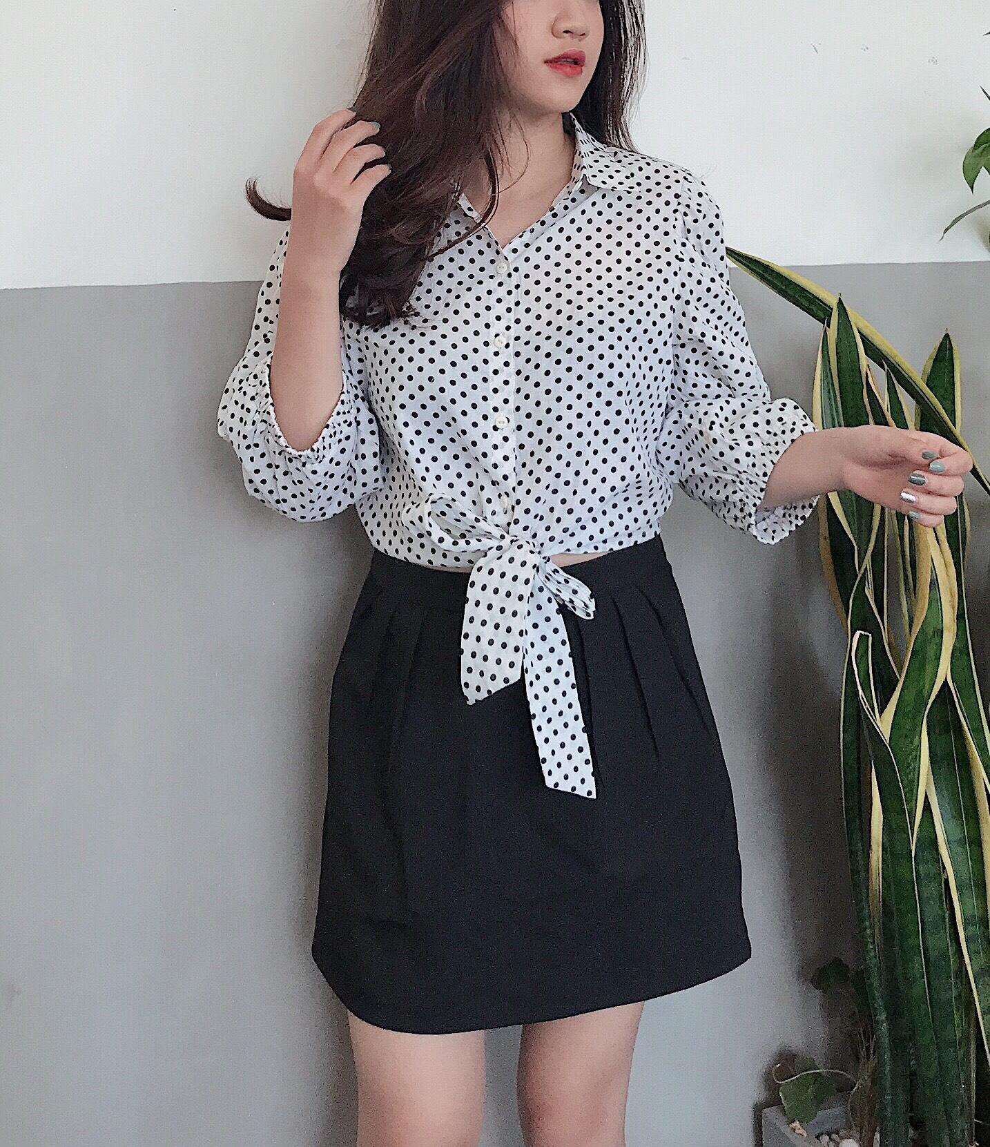 chân váy công sở nữ li eo
