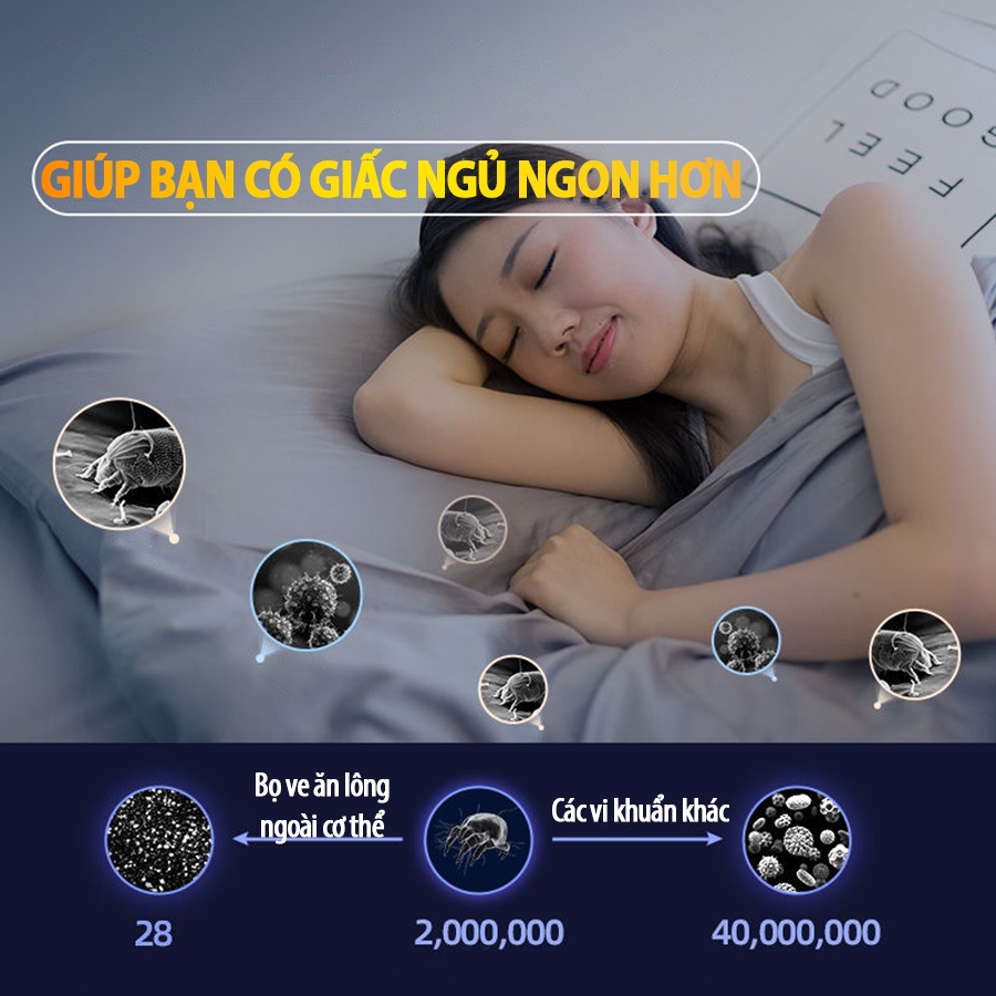 Máy hút bụi giường nệm, chăn ga gối đệm giường không dây đa năng