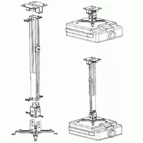 [HCM]Khung treo máy chiếu 1.2m (Trắng)