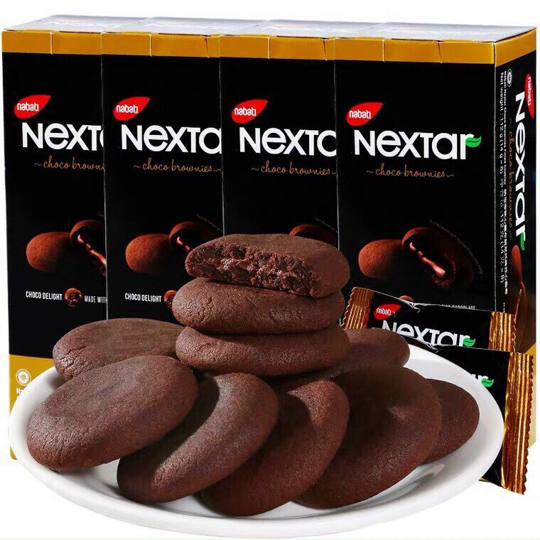 Hộp Bánh quy socola Nextar Brownies 112g (14g*8 bánh)