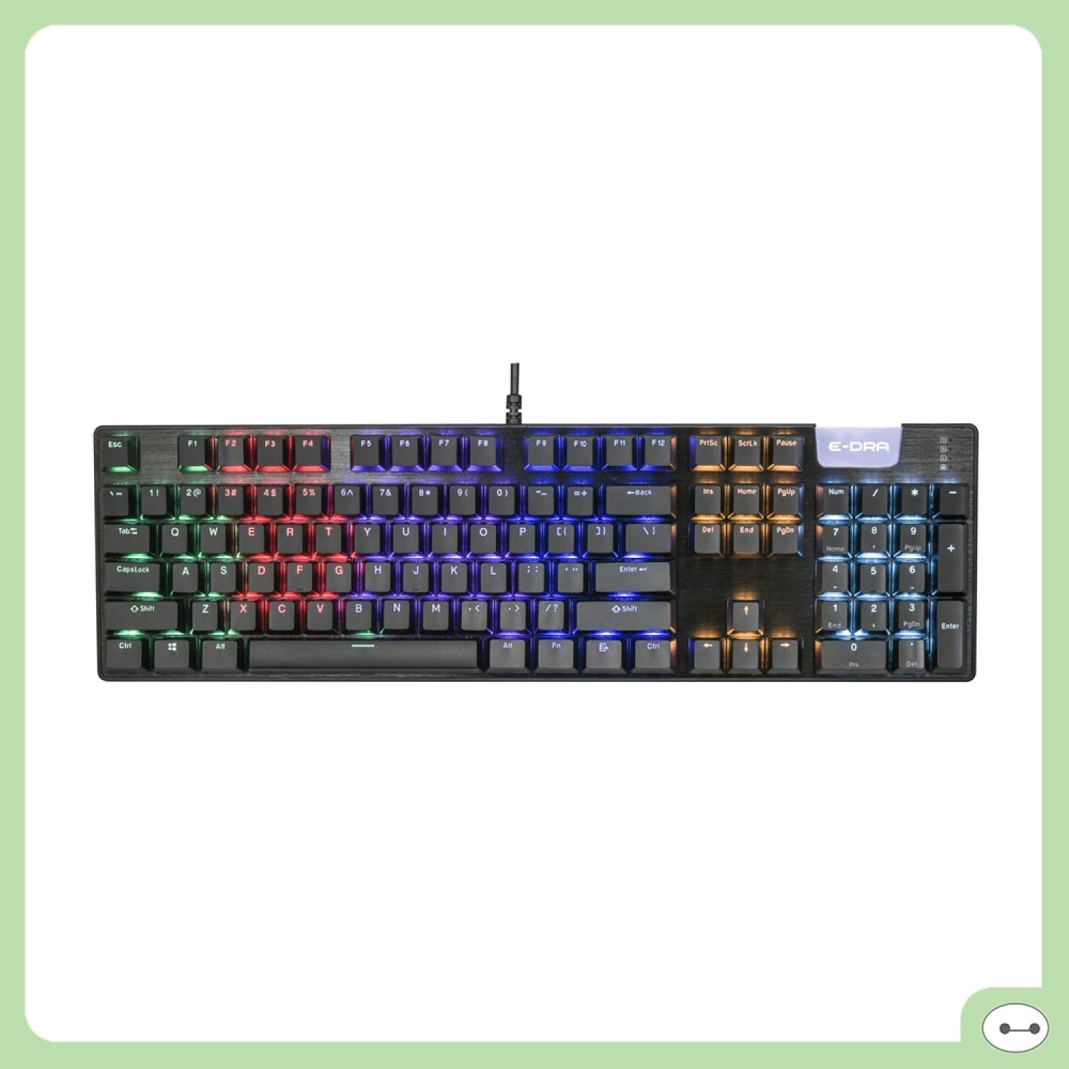 BÀN PHÍM CƠ GAMING E-DRA EK312 EK313 LED CHƠI GAME