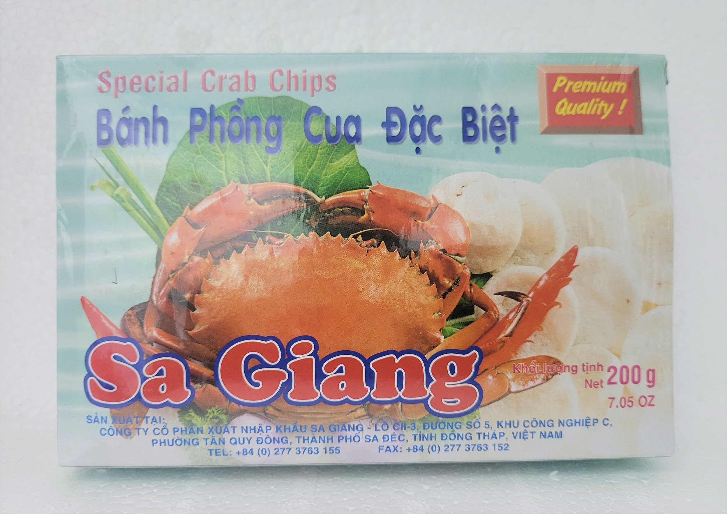 Bánh phồng cua đặc biệt sa giang spiecial crab chips