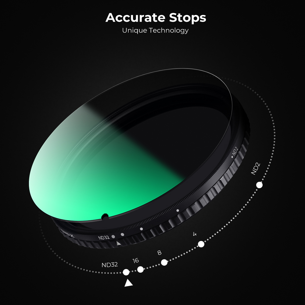 K&F Concept 37/40.5/43/46/49/52/58mm Fader ND Filter Neutral Density Variable Filter ND2 to ND32 for Camera Lens with NO X Spot Nanotec Ultra-Slim Weather-Sealed for Sony Canon Nikon DSLR Camera