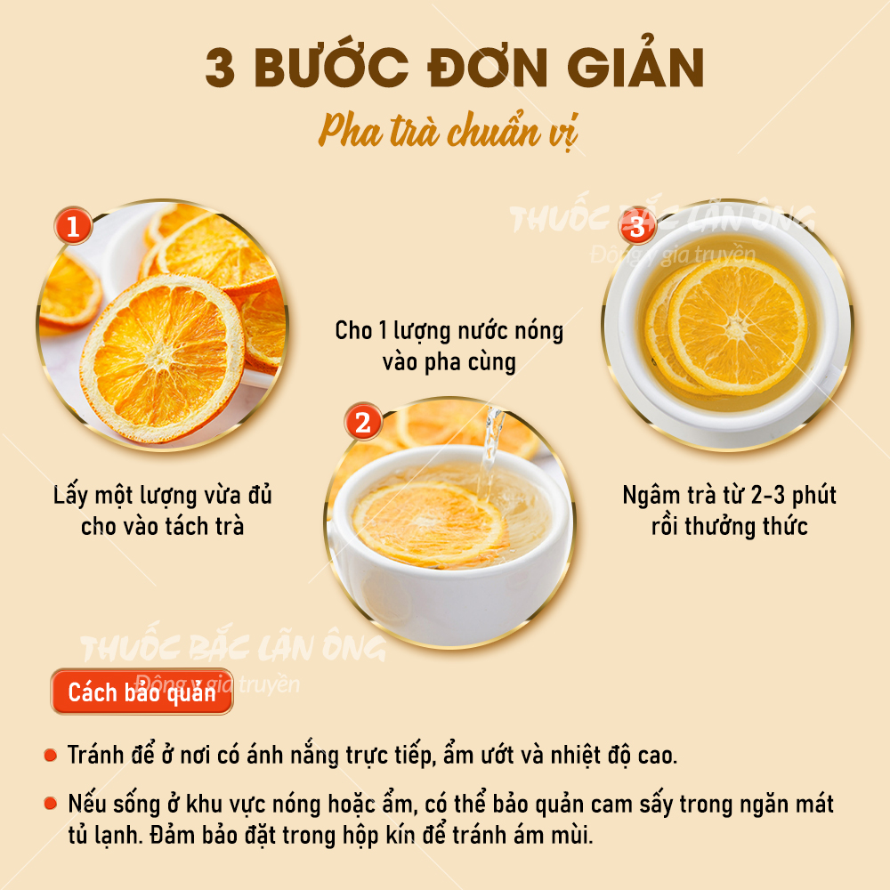 Cam Vàng Sấy Khô 500g