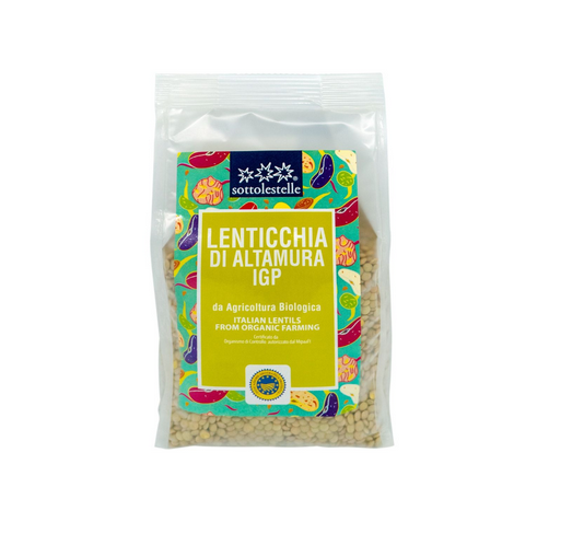 Đậu lăng xanh hữu cơ Sottolestelle 400g