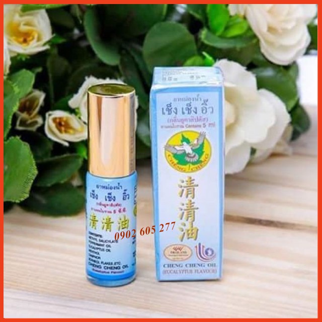 Chai Dầu gió dạng lăn Cheng Cheng Oil 5ml