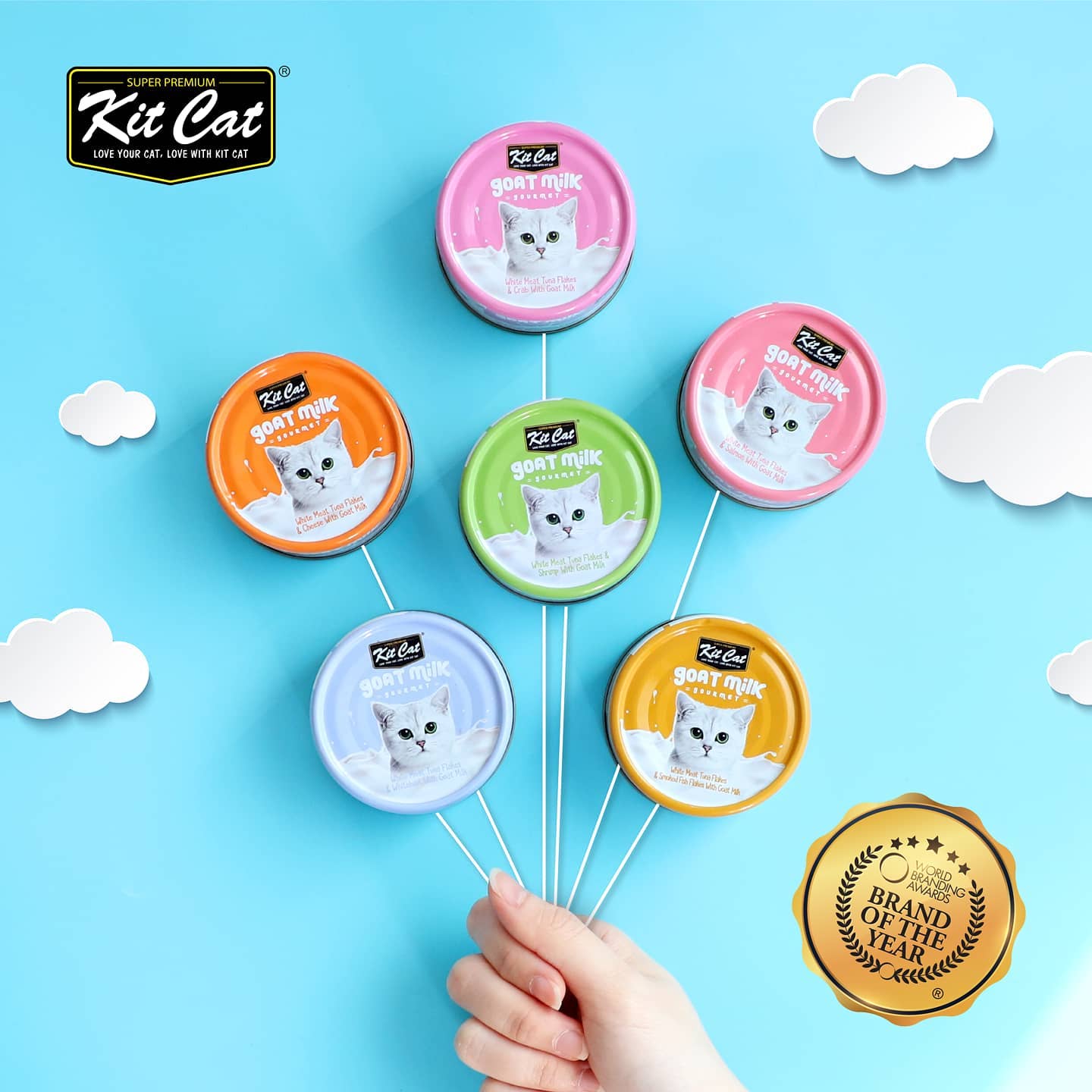 Pate Kit Cat sữa dê cho mèo 70g