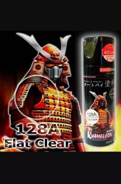 Chai sơn xịt sơn xe máy Samurai 128A màu trong mờ  Flat Clear
