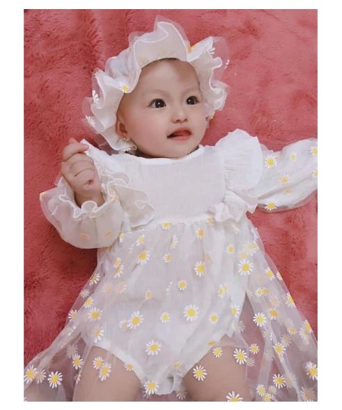 [HCM]Set 3 chi tiết body hoa cúc cho bé