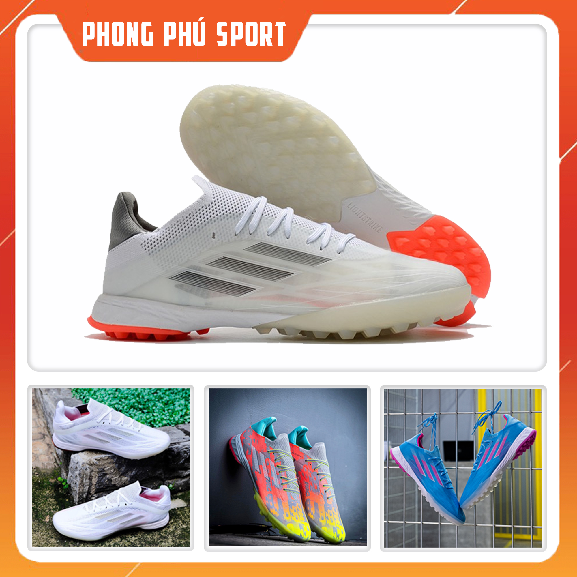 [ Tặng túi rút + tất + hộp ] Giày Bóng Đá X Speedflow.1 TF  mẫu mới nhất 2021