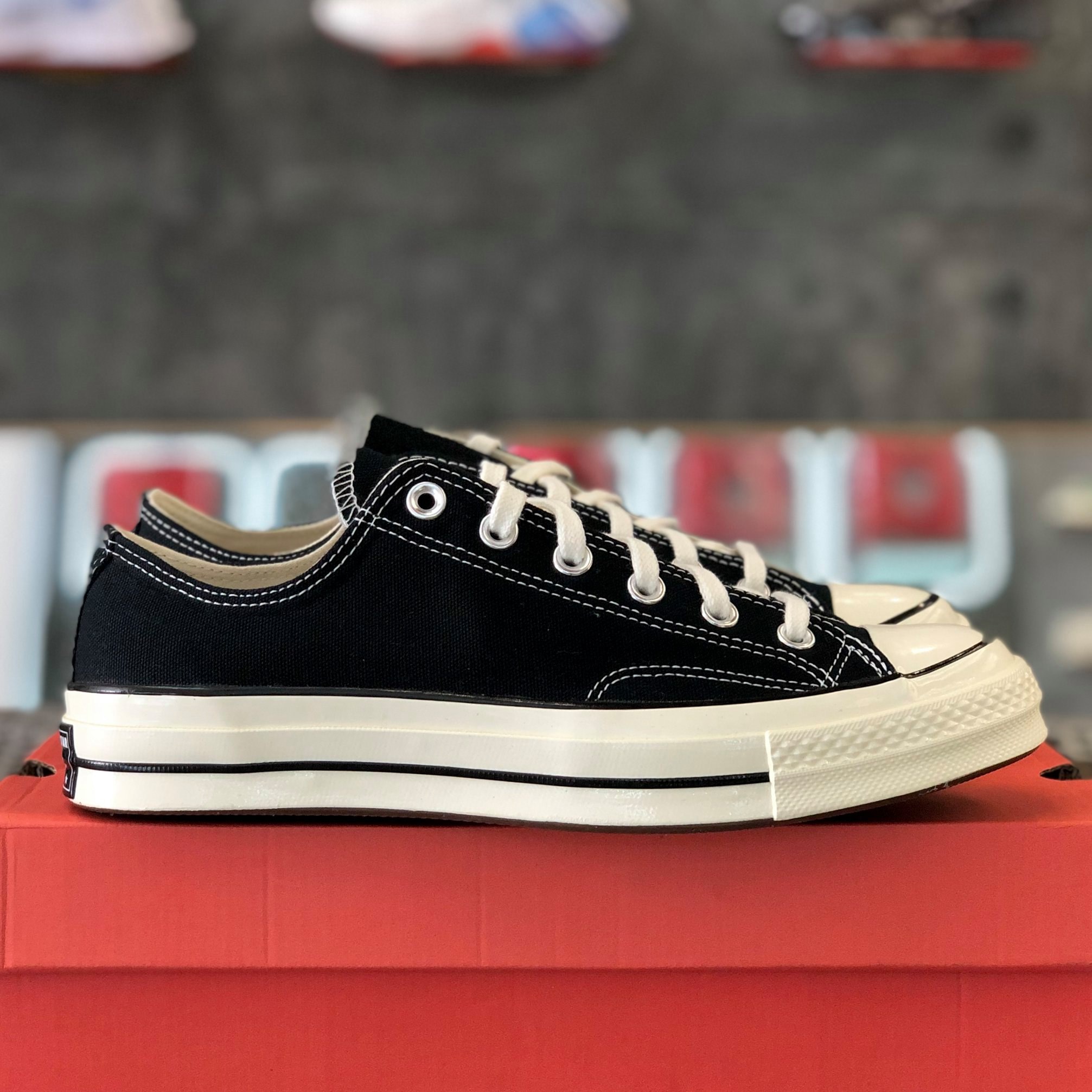 Giày chính hãng converse chuck taylor all-star 1970s low 'core black' - 162058c