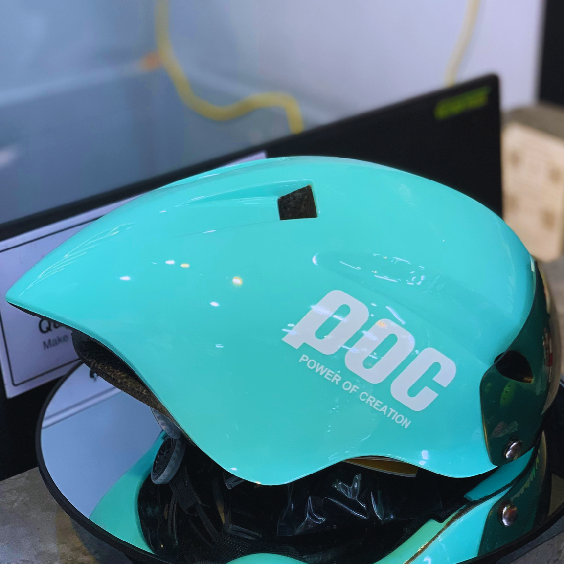 NÓN POC P01 XANH MINT CHÍNH HÃNG