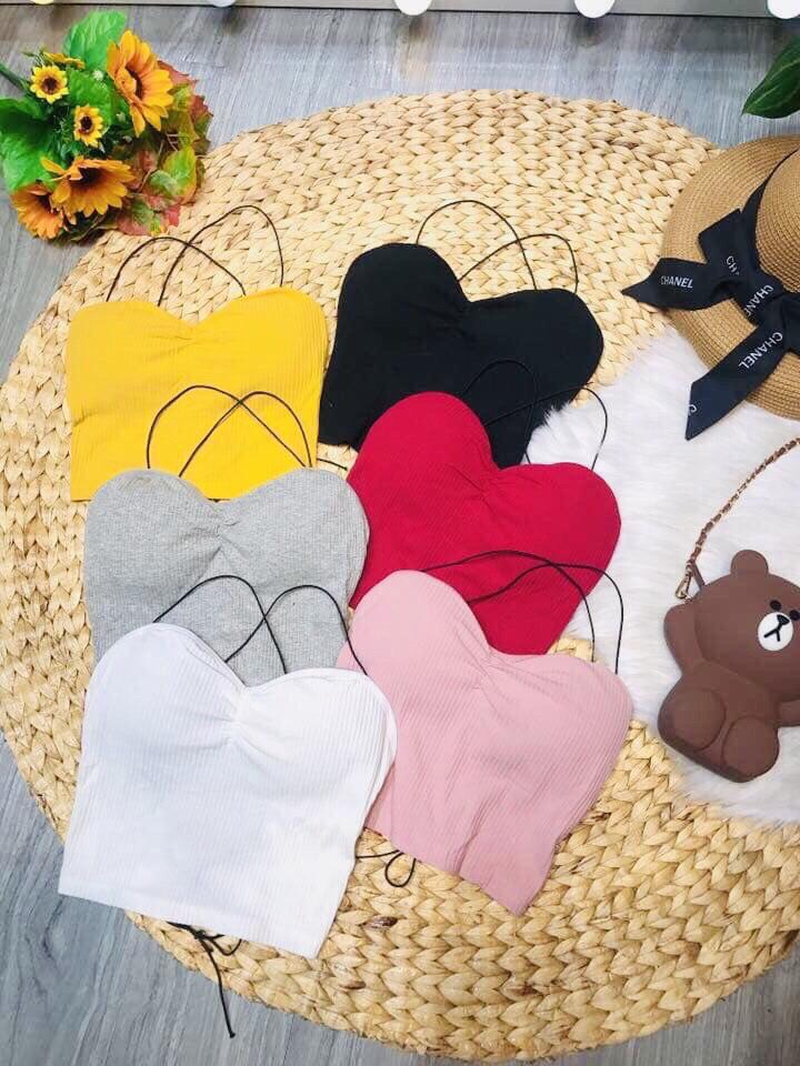 Áo Hai Dây Thun Lụa Form Croptop Đan Dây Chéo Sau Lưng Cực Chất TTSL0121