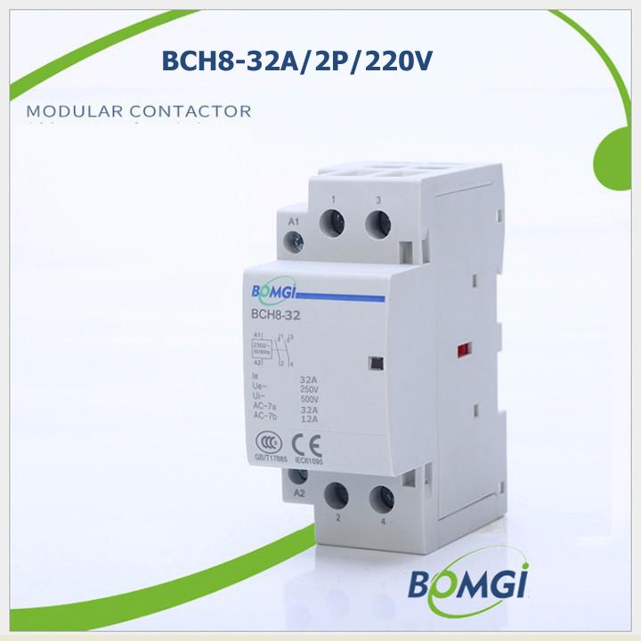 Bộ khởi động từ contactor 32A/2P/220V BOMGI
