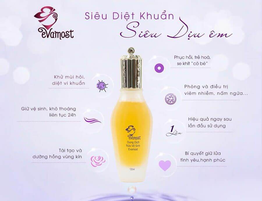 Dung dịch vệ sinh Evamost mẫu mới ( cũ hết )