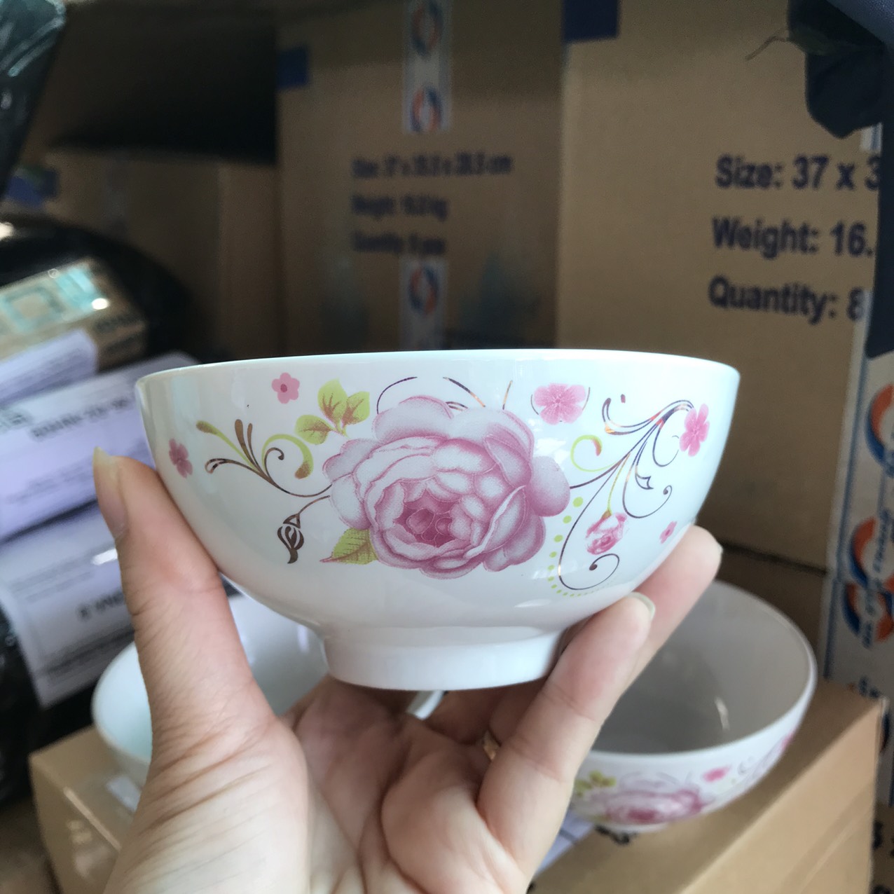 Combo 10 chén sứ dễ thương ( hình ngẫu nhiên)