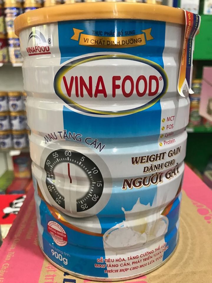 Sữa Bột Vinafood Weight Gain Lon 900g, Sữa Bột Dành Cho Người Gầy, Người Suy Dinh Dưỡng, Người Lớn Tuổi Bị Suy Nhược, Bổ Sung Dưỡng Chất, Vitamin, Bách hóa Minh Anh