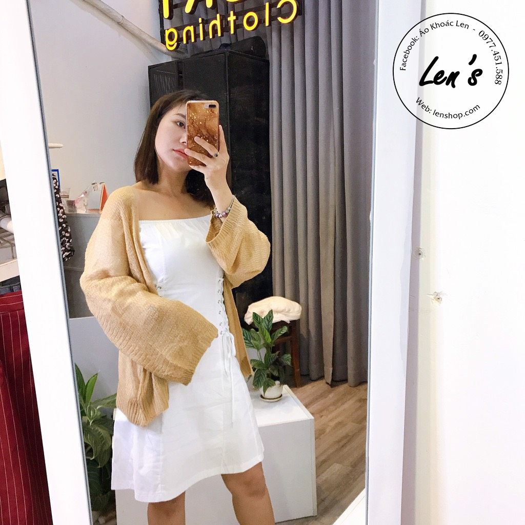 ÁO KHOÁC CARDIGAN MỎNG TAY RỘNG