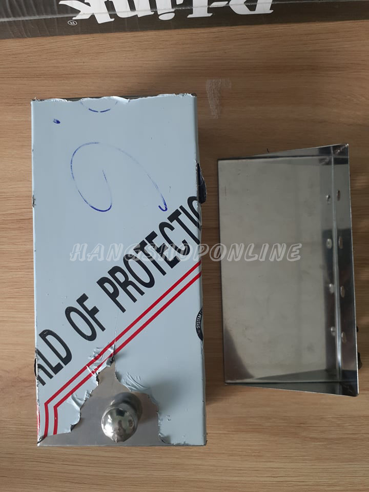 [HCM] Nắp che mưa inox cho khóa cổng