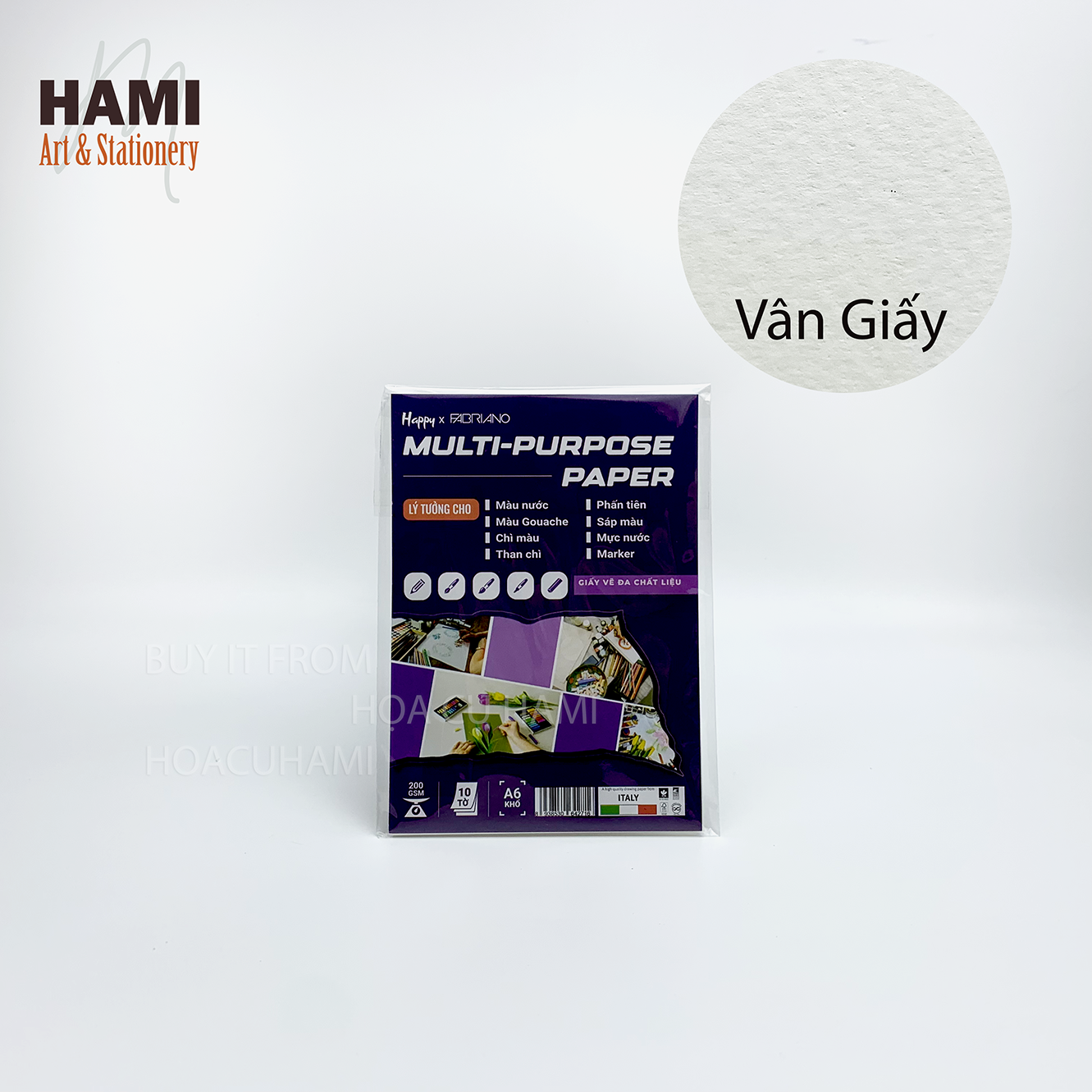 Giấy vẽ màu đa dụng happy multi-purpose định lượng 200gsm