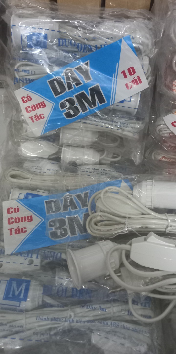 Dây Đuôi Đèn E27 Liền Công Tắc 3m / 5m
